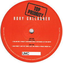 Carica l'immagine nel visualizzatore di Gallery, Rory Gallagher : Top Priority (LP, Album, RE, RM, 180)
