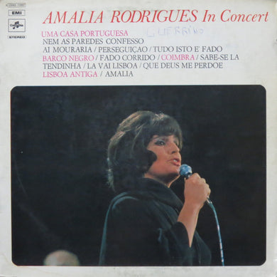 Amália Rodrigues : Amalia Rodrigues In Concert (LP, Album, RE)