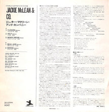 Carica l&#39;immagine nel visualizzatore di Gallery, Jackie McLean : Jackie McLean &amp; Co. (LP, Album, Mono, RE)
