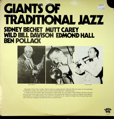 Sidney Bechet, Mutt Carey, Wild Bill Davison, Edmond Hall, Ben Pollack : Giants Of Traditional Jazz (2xLP, Comp)
