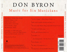 Carica l&#39;immagine nel visualizzatore di Gallery, Don Byron : Music For Six Musicians (CD, Album)
