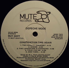 Carica l&#39;immagine nel visualizzatore di Gallery, Depeche Mode : Construction Time Again (LP, Album)
