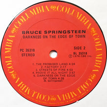 Carica l'immagine nel visualizzatore di Gallery, Bruce Springsteen : Darkness On The Edge Of Town (LP, Album, Lyr)

