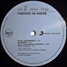 Carica l'immagine nel visualizzatore di Gallery, Fabrizio De André : Fabrizio De André (LP, Album, RE, RM, 180)
