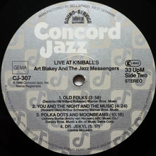Carica l&#39;immagine nel visualizzatore di Gallery, Art Blakey &amp; The Jazz Messengers : Live At Kimball&#39;s (LP, Album)
