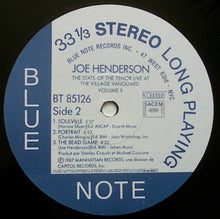 Carica l'immagine nel visualizzatore di Gallery, Joe Henderson : The State Of The Tenor • Live At The Village Vanguard • Volume Two (LP, Album)

