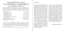 Carica l&#39;immagine nel visualizzatore di Gallery, Cannonball Adderley With Bossa Rio : Cannonball&#39;s Bossa Nova (CD, Album, RE, RM, RP)

