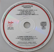 Carica l&#39;immagine nel visualizzatore di Gallery, Led Zeppelin : Presence (CD, Album, RE)

