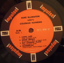 Carica l&#39;immagine nel visualizzatore di Gallery, Duke Ellington Meets Coleman Hawkins : Duke Ellington Meets Coleman Hawkins (LP, Album, Mono, RP, Gat)
