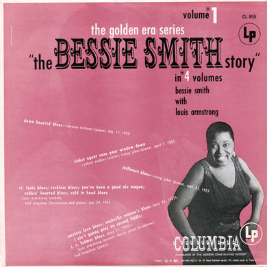 Bessie Smith With Louis Armstrong : The Bessie Smith Story - Vol.1 (LP, Comp, Mono, RE, RP, Pit)