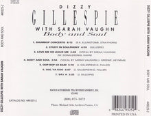 Carica l'immagine nel visualizzatore di Gallery, Dizzy Gillespie With Sarah Vaughn* : Body And Soul (CD)
