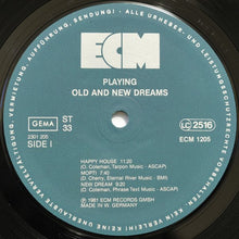 Carica l&#39;immagine nel visualizzatore di Gallery, Old And New Dreams : Playing (LP, Album)
