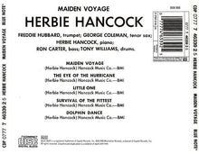 Carica l&#39;immagine nel visualizzatore di Gallery, Herbie Hancock : Maiden Voyage (CD, Album, RE)
