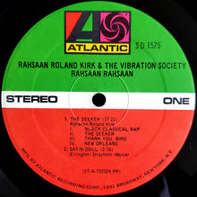 Carica l&#39;immagine nel visualizzatore di Gallery, Rahsaan Roland Kirk &amp; The Vibration Society : Rahsaan Rahsaan (LP, Album, Pre)

