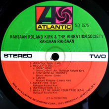 Carica l&#39;immagine nel visualizzatore di Gallery, Rahsaan Roland Kirk &amp; The Vibration Society : Rahsaan Rahsaan (LP, Album, Pre)
