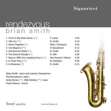 Carica l&#39;immagine nel visualizzatore di Gallery, Brian Smith : Rendezvous (SACD, Hybrid, Album)
