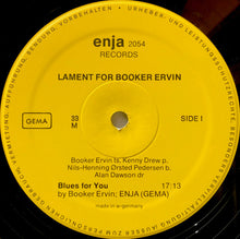 Carica l&#39;immagine nel visualizzatore di Gallery, Booker Ervin : Lament For Booker Ervin (LP, Album, RE)

