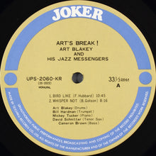 Carica l&#39;immagine nel visualizzatore di Gallery, Art Blakey &amp; The Jazz Messengers : Art&#39;s Break! (LP, Mono, RE)
