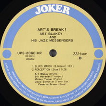Carica l&#39;immagine nel visualizzatore di Gallery, Art Blakey &amp; The Jazz Messengers : Art&#39;s Break! (LP, Mono, RE)
