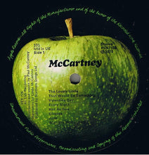Carica l&#39;immagine nel visualizzatore di Gallery, McCartney* : McCartney (LP, Album, Gat)
