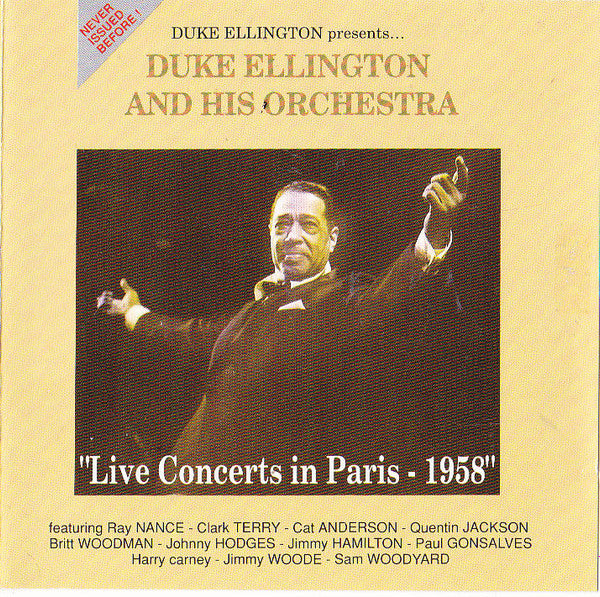Duke Ellington And His Orchestra : Live Concerts in Paris - 1958 (CD, Comp)