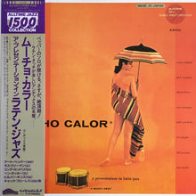 Carica l&#39;immagine nel visualizzatore di Gallery, Conte Candoli, Jack Costanzo, Chuck Flores, Russ Freeman, Mike Pacheco, Art Pepper, Bill Perkins, Ben Tucker : Mucho Calor (Much Heat) (LP, Album, RE)
