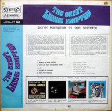 Carica l&#39;immagine nel visualizzatore di Gallery, Lionel Hampton And His Sextet : The Great Lionel Hampton (LP)
