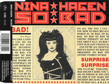 Carica l&#39;immagine nel visualizzatore di Gallery, Nina Hagen : So Bad (CD, Single)
