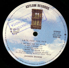 Carica l&#39;immagine nel visualizzatore di Gallery, Jackson Browne : Late For The Sky (LP, Album, RE)
