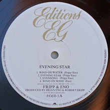 Carica l&#39;immagine nel visualizzatore di Gallery, Fripp &amp; Eno : Evening Star (LP, Album)
