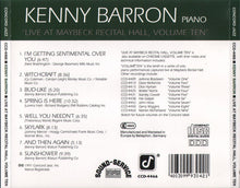 Carica l'immagine nel visualizzatore di Gallery, Kenny Barron : Live At Maybeck Recital Hall Series Volume Ten (CD, Album)

