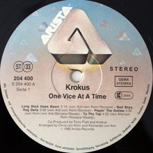 Carica l&#39;immagine nel visualizzatore di Gallery, Krokus : One Vice At A Time (LP, Album)
