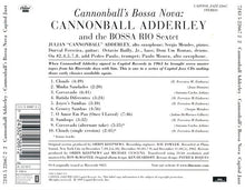 Carica l'immagine nel visualizzatore di Gallery, Cannonball Adderley With Bossa Rio : Cannonball's Bossa Nova (CD, Album, RE, RM)
