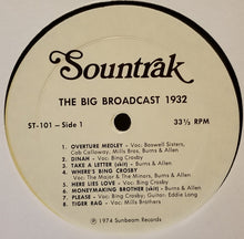 Carica l&#39;immagine nel visualizzatore di Gallery, Various : The Big Broadcast 1932 (LP)
