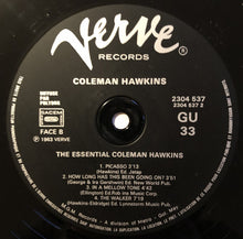 Carica l'immagine nel visualizzatore di Gallery, Coleman Hawkins : The Essential Coleman Hawkins (LP, Comp, RE, RM, Gat)
