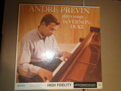 André Previn : André Previn Plays Songs By Vernon Duke (LP, Album, Mono)