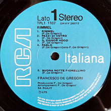 Carica l&#39;immagine nel visualizzatore di Gallery, Francesco De Gregori : Rimmel (LP, Album, RE, 180)
