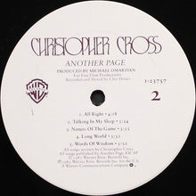 Carica l&#39;immagine nel visualizzatore di Gallery, Christopher Cross : Another Page (LP, Album)
