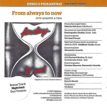 Carica l&#39;immagine nel visualizzatore di Gallery, Enrico Pieranunzi Quartet Featuring Maurizio Giammarco / Enrico Pieranunzi Trio / Enrico Pieranunzi &amp; Roberto Gatto : From Always To Now (CD, Album, RM)
