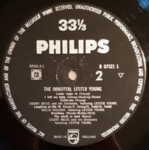 Carica l&#39;immagine nel visualizzatore di Gallery, Lester Young : The Immortal Lester Young (LP, Comp, Mono)
