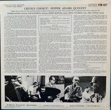 Carica l'immagine nel visualizzatore di Gallery, Pepper Adams : Critics' Choice (LP, Album, Mono)
