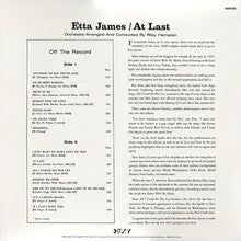 Carica l&#39;immagine nel visualizzatore di Gallery, Etta James : At Last! (LP, Album, RE, 180 + CD, Album)
