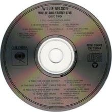 Carica l'immagine nel visualizzatore di Gallery, Willie Nelson : Willie And Family Live (2xCD, Album, RE)
