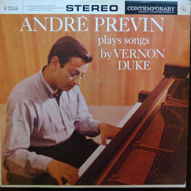 André Previn : André Previn Plays Songs By Vernon Duke (LP, Album, RE)