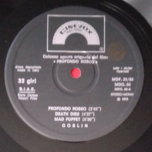 Carica l&#39;immagine nel visualizzatore di Gallery, Goblin : Profondo Rosso (Colonna Sonora Originale Del Film) (LP, Album, Gat)
