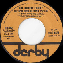 Carica l&#39;immagine nel visualizzatore di Gallery, The Ritchie Family : The Best Disco In Town (7&quot;, Single)
