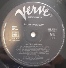 Carica l&#39;immagine nel visualizzatore di Gallery, Billie Holiday With Ray Ellis And His Orchestra : Last Recording (LP, Album, RE)
