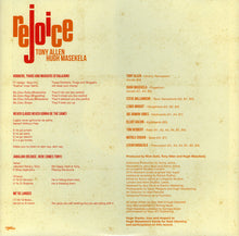 Carica l'immagine nel visualizzatore di Gallery, Tony Allen And Hugh Masekela : Rejoice (LP, Album, 180)
