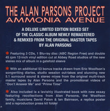 Carica l'immagine nel visualizzatore di Gallery, The Alan Parsons Project : Ammonia Avenue (Box, Dlx, Ltd, 35t + CD, Album, RE, RM + 2xCD, RM )
