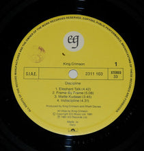 Carica l&#39;immagine nel visualizzatore di Gallery, King Crimson : Discipline (LP, Album)
